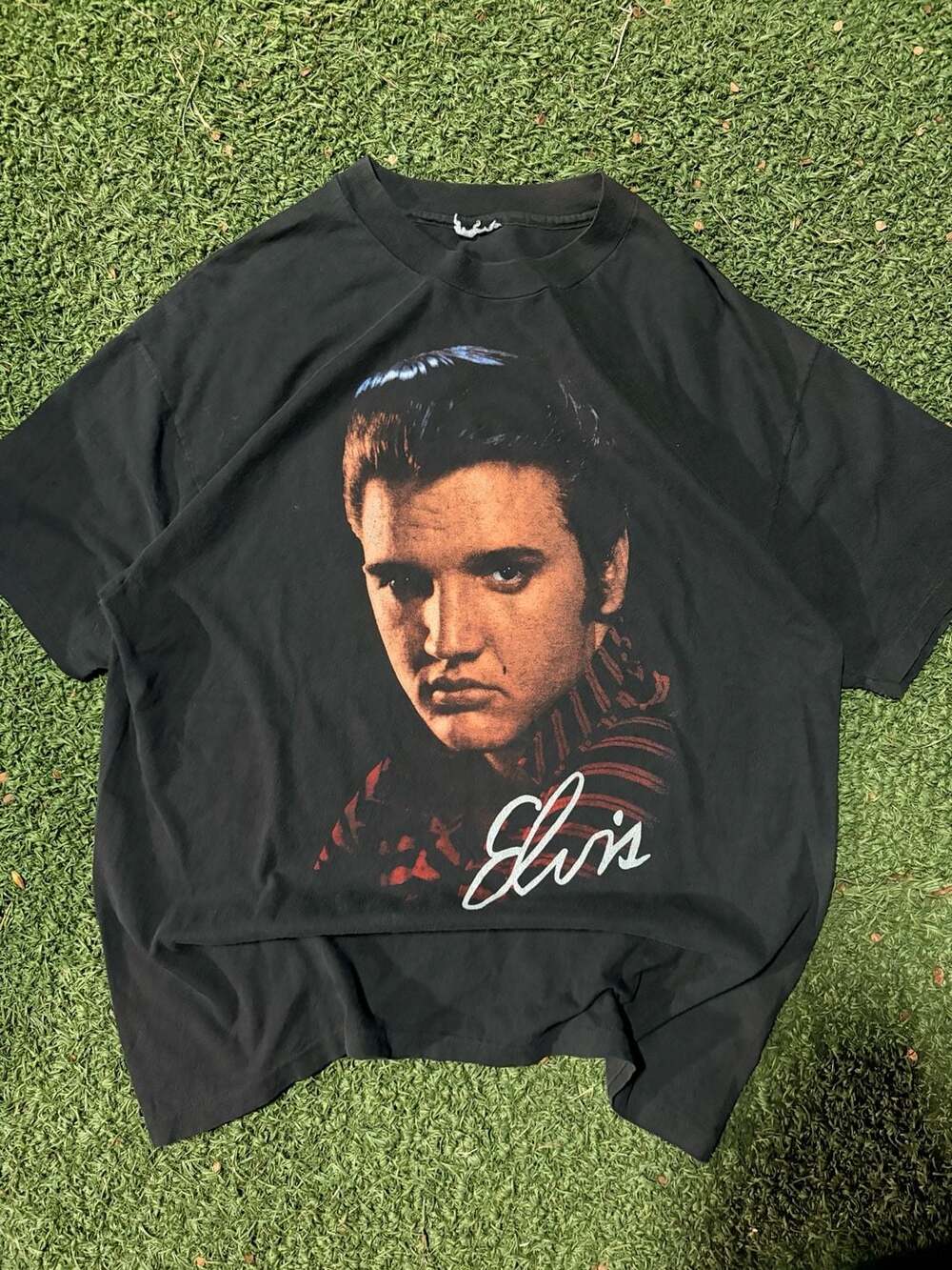 Vtg Elvis Presley Mens Size XL Short Sleeve T Shirt Hanes Ultraweight
